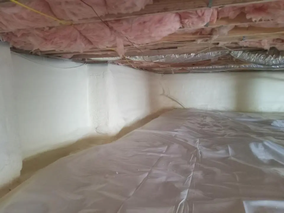 Crawl space encapsulation with closed-cell spray foam for Roof Waterproofing in Viera West