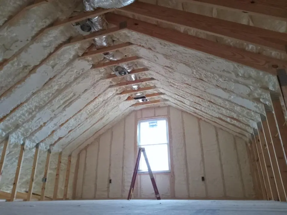 Spray foam roofing application for Crawl Space Insulation project in Viera West